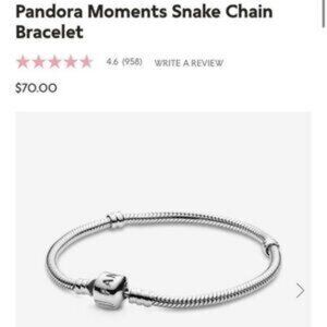 Pandora Moments Snake Chain Bracelet